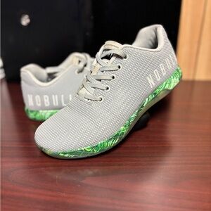 Nobull Gray and Green Athletic Shoes